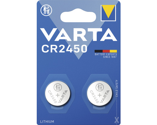 Pile bouton Varta CR 2450 2 pièces-0