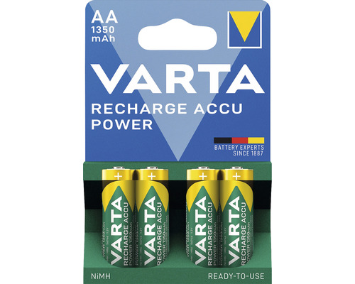 Pile Varta rechargeable Ready to use AA 4 pièces