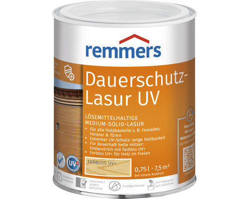 Lasure de protection anti-UV longue durée Remmers incolore 750 ml-0