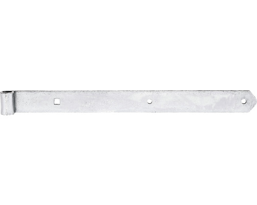 Gond de volet type 8 forme droite, léger, 500 x 16 x 45 mm galvanisé, passivation couche épaisse