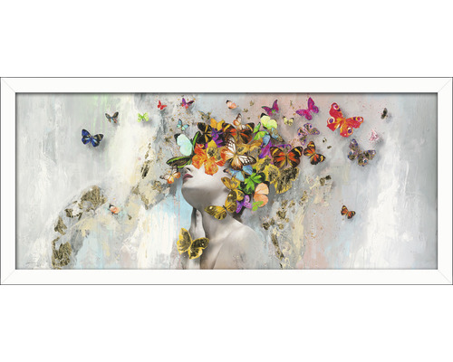 Gerahmtes Bild Butterflies 60x130 cm