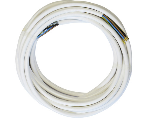 Câble de raccordement pour cuisinière H05VV-F 5G2,5 AE/AE 10 m blanc