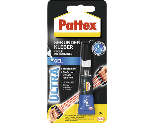 Colle instantanée Pattex Ultra Gel 3 g