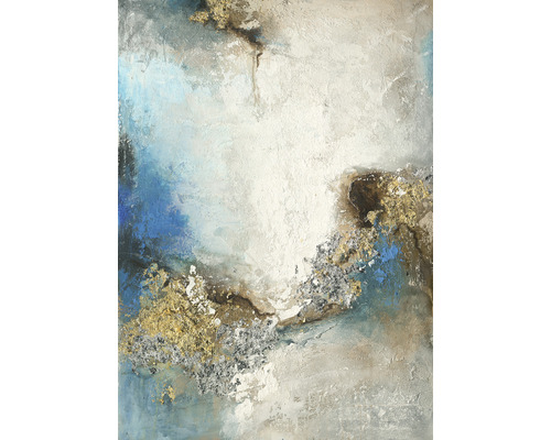 Tableau sur toile Original Blue-Brown-Gold IV 50x70 cm