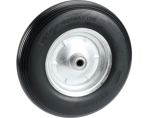 Tarrox pannensicheres Rad, bis 100 kg, mit Kunststofffelge und Rillenprofil, 400 x 100 mm