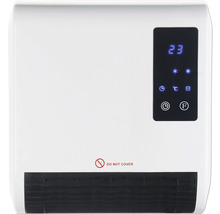 Radiateur soufflant pour salle de bains design 2000 watts blanc avec télécommande-thumb-1