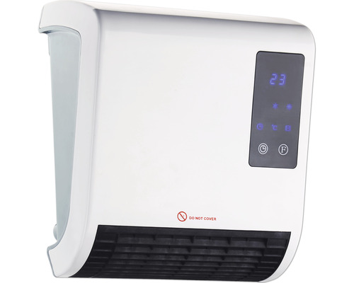 Radiateur soufflant pour salle de bains design 2000 watts blanc avec télécommande-0