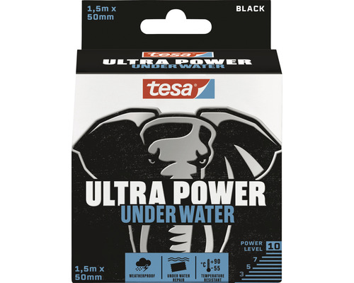 Ruban adhésif tesa Ultra Power Under Water noir 50 mm x 1,5 m