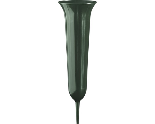 Vase funéraire Geli plastique Ø 12.5 H 36 cm vert