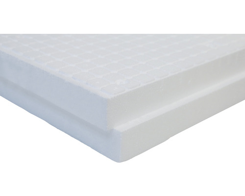Panneau isolant en polystyrène expansé PW/PB Bianco Plus avec feuillure catégorie de conductivité thermique 035 1265 x 615 x 60 mm paquet = 5,45 m²