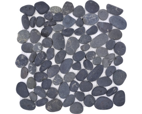 Mosaïques en pierre naturelle XKF 002M, noir, 30,5 x 32,5 cm