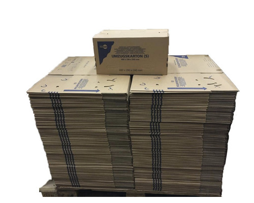 Palette de cartons de déménagement Cargo Point "S" 490 x 290x 245 mm, 35 l, 280 pièces marron