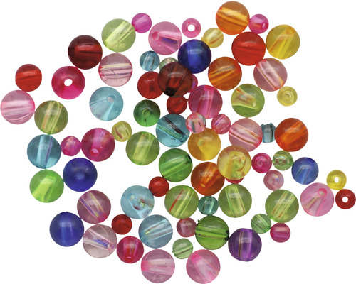 Perles 6-10 mm 25 g transparent