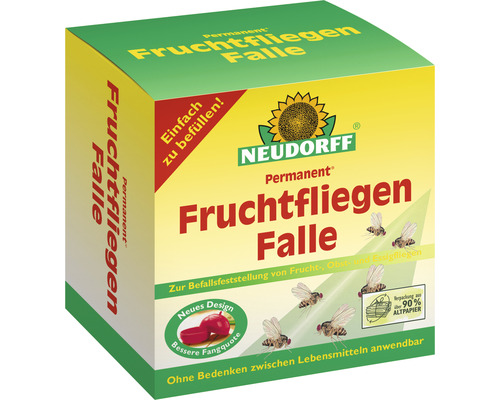 Piège à drosophiles Neudorf Permanent contre la mouche du vinaigre et la mouche des fruits