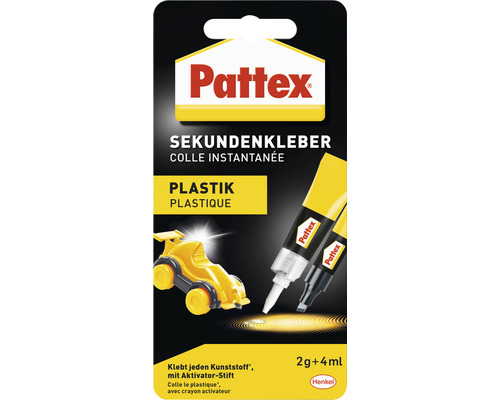 Colle instantanée Pattex liquide Plastix 2 g + stylo activateur de 4 ml