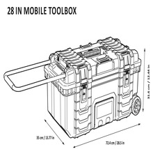 Mobile Job Box Industrial 28 350 x 316 x 724 mm noir-thumb-9