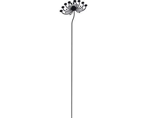 Tuteur décoratif Lafiora fleur version 2 h 115 cm noir