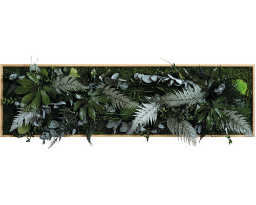 Tableau végétal jungle chêne 140x40 cm