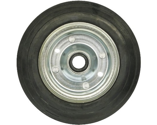 Roue de rechange pour roue jockey de remorque pneu plein en caoutchouc diamètre de tube 48 mm