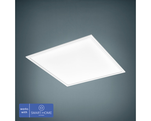 Panneau LED Smart Light zigbee Bluetooth 33 W 4100 lm CCT tons de blanc réglables hxlxL 50x595x595 mm blanc Panneau LED Smart Light zigbee Bluetooth 33 W 4100 lm CCT tons de blanc réglables hxlxL 50x595x595 mm blanc