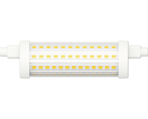 Ampoule LED FLAIR à intensité lumineuse variable R7s/15,5W(125W) transparent 2000 lm 2700 K blanc chaud 118 mm