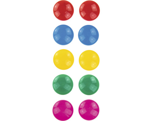Kit d'aimants multicolores assorti, 10 pièces