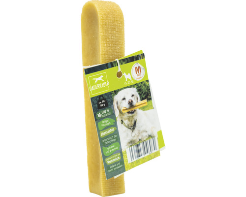 Hundesnack DAUERKAUER Dauerkauer M aus Milch 1 Stück ca. 80 g, Zahnpflege, Stressabbau für Hunde 15 - 25 kg