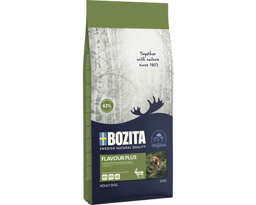 Nourriture pour chiens sèche, BOZITA Flavour Plus 12 kg-0