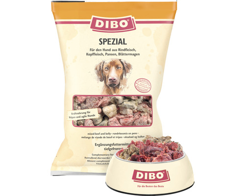 Aliments bruts pour animaux DIBO® spécial 2 kg surgelés