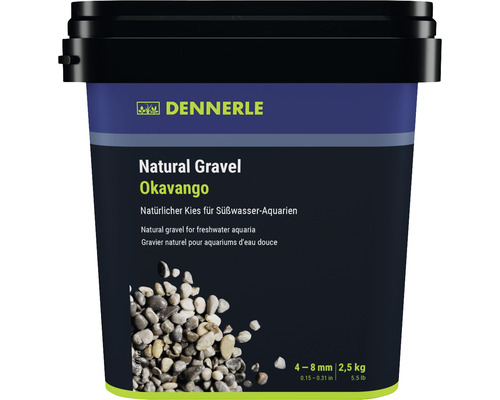 Gravier pour aquarium Natural Gravel Okava Dennerle 4 - 8 mm