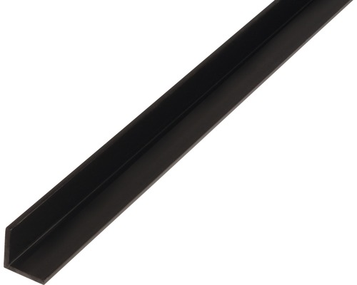 Profilé d'équerre PVC 10x10x1 mm, 1 m, isocèle noir-0