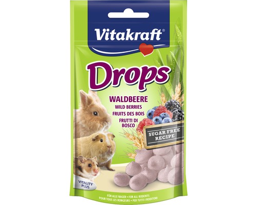 Snack pour rongeurs Vitakraft pastilles aux baies des bois pour lapin nain, 75 kg Snack pour rongeurs Vitakraft pastilles aux baies des bois pour lapin nain, 75 kg