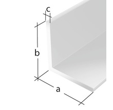 Profilé d'équerre PVC 10x10x1 mm, 1 m, isocèle noir-thumb-1