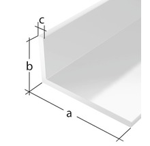 Profilé d'équerre PVC 20x10x1,5 mm, 2 m, isocèle noir-thumb-1
