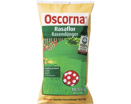 Rasendünger Oscorna Rasaflor organischer Dünger 10,5 kg 210 m²