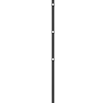 Poteaux pour clôture à grillage double 6x4x150 cm, anthracite-thumb-0