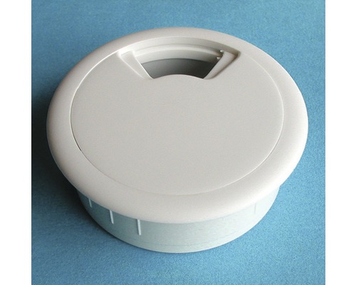 Passe-câble en plastique 60mm - Blanc - Furnica