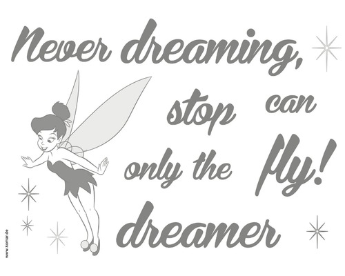 Sticker mural autocollant Never Stop Dreaming 50x70 cm