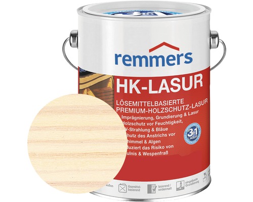 Lasure HK Remmers blanche 2.5 l-0
