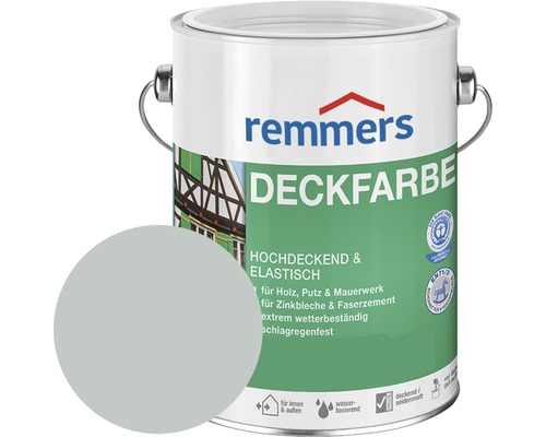 Remmers Deckfarbe Holzfarbe hellgrau 2,5 l-0