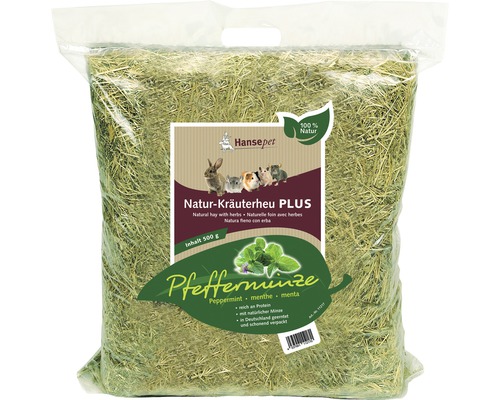 Foin d'herbes naturelles Hansepet menthe poivrée 500 g