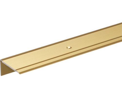 Profilé d'escalier en aluminium doré 45x23 mm, 2 m