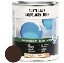 HORNBACH Buntlack Acryllack seidenmatt schokobraun 375 ml-thumb-0