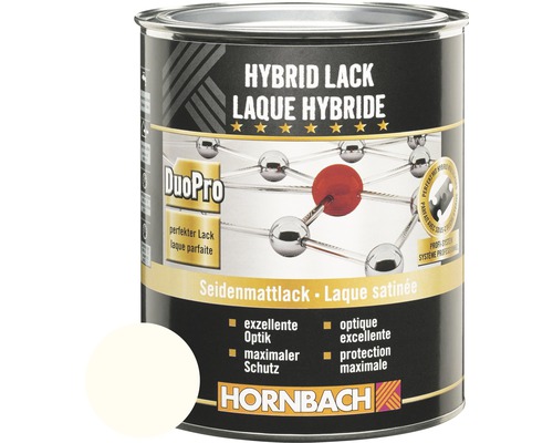 HORNBACH Buntlack Hybridlack Möbellack seidenmatt RAL 9010 reinweiß 2 l-0