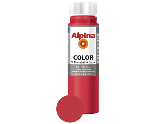 Alpina Voll- und Abtönfarbe Fire Red 250 ml