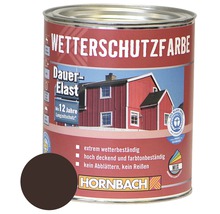 HORNBACH Holzfarbe Wetterschutzfarbe dunkelbraun 750ml-thumb-0