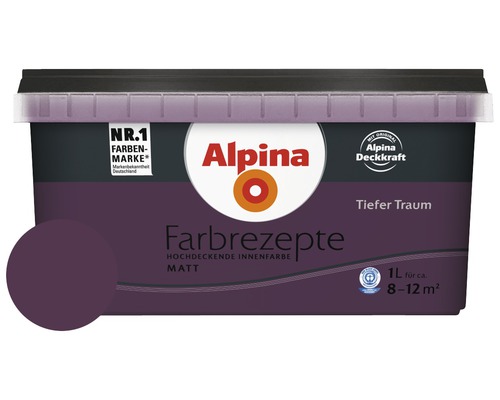 Alpina Wandfarbe Farbrezepte Tiefer Traum 1 l-0