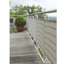 Floracord Brise-Vue pour Balcon Blanc crème 90 x 500 cm