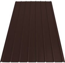 Tôle trapézoïdale PRECIT H12 chocolate brown RAL 8017 1500 x 910 x 0,4 mm-thumb-0