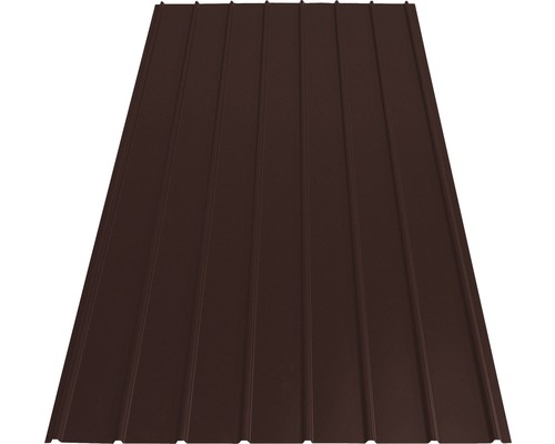 Tôle trapézoïdale PRECIT H12 chocolate brown RAL 8017 1500 x 910 x 0,4 mm-0